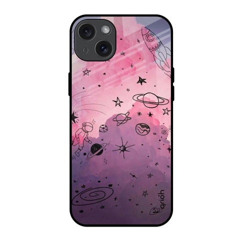 Space Doodles Glossy Case for iPhone 15 Plus
