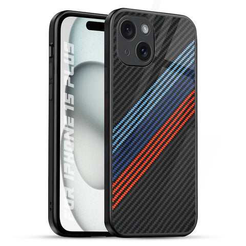 Carbon Inspired Glossy Case for iPhone 15 Plus