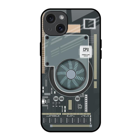 Motherboard Circuit Glossy Case for iPhone 15 Plus