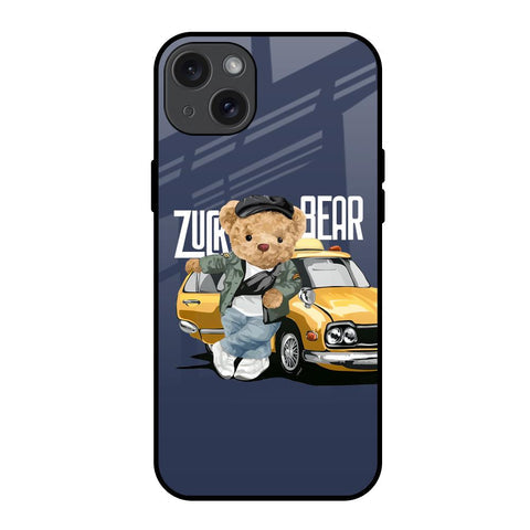 Adventurous Bear Glossy Case for iPhone 15 Plus