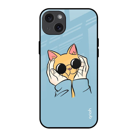 Adorable Cute Kitty Glossy Case For iPhone 15 Plus