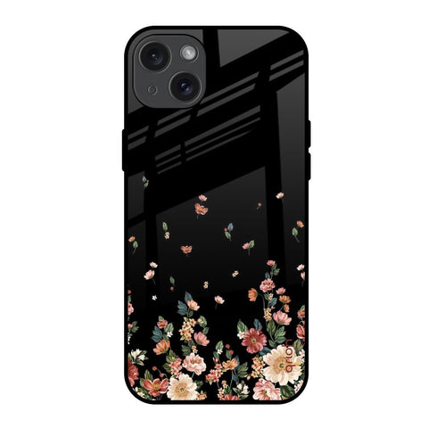 Floating Floral Print Glossy Case for iPhone 15 Plus
