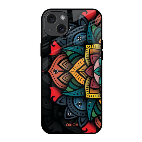 Retro Gorgeous Flower Glossy Case for iPhone 15 Plus
