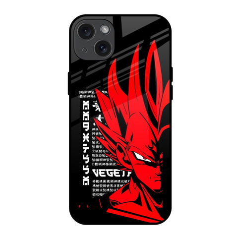 Red Vegeta Glossy Case for iPhone 15 Plus