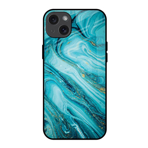 Ocean Marble Glossy Case for iPhone 15 Plus