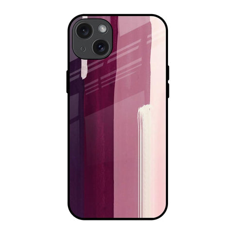 Brush Stroke Art Glossy Case for iPhone 15 Plus