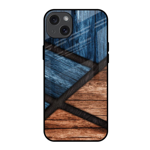 Wooden Tiles Glossy Case for iPhone 15 Plus