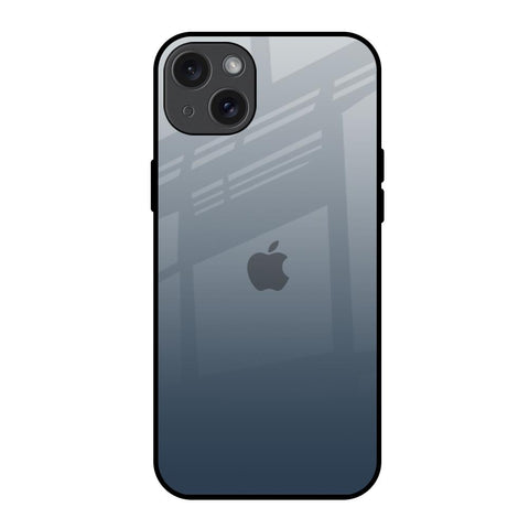 Smokey Grey Color Glossy Case For iPhone 15 Plus