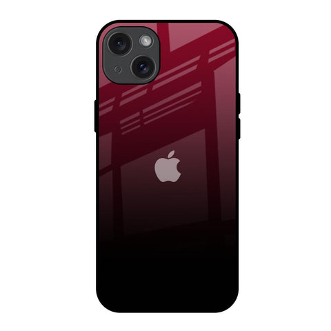Wine Red Glossy Case For iPhone 15 Plus