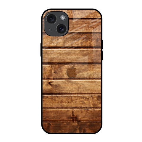 Wooden Planks Glossy Case for iPhone 15 Plus