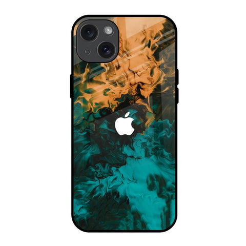 Watercolor Wave Glossy Case for iPhone 15 Plus