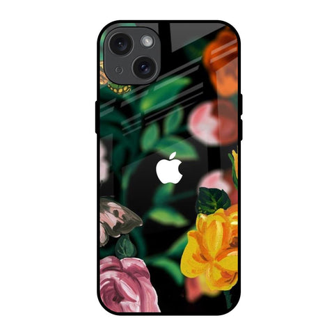 Flowers & Butterfly Glossy Case for iPhone 15 Plus