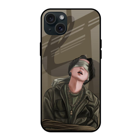 Blind Fold Glossy Case for iPhone 15 Plus