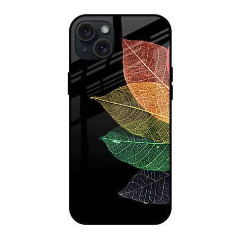 Colorful Leaves Glossy Case for iPhone 15 Plus
