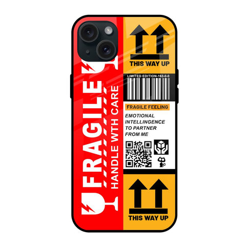 Handle With Care Glossy Case for iPhone 15 Plus