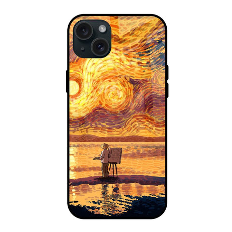 Sunset Vincent Glossy Case for iPhone 15 Plus