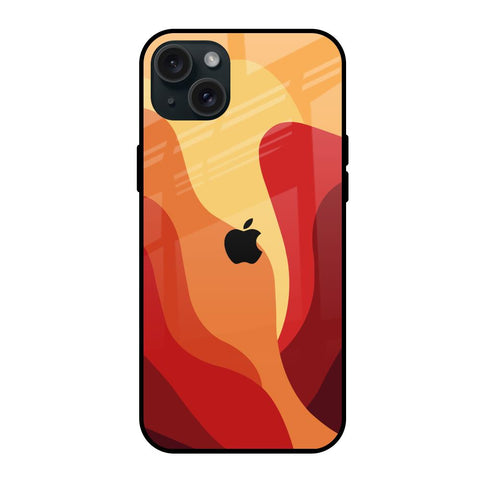 Magma Color Pattern Glossy Case for iPhone 15 Plus