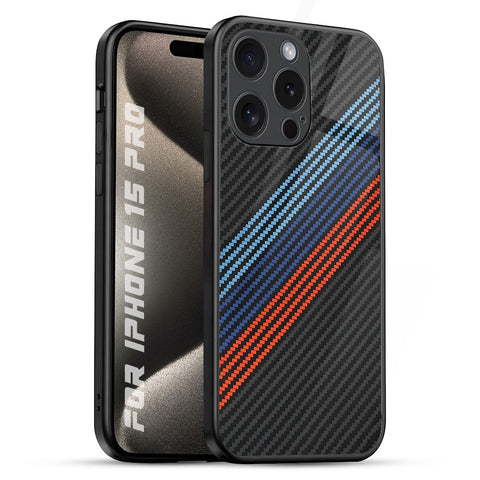 Carbon Inspired Glossy Case for iPhone 15 Pro