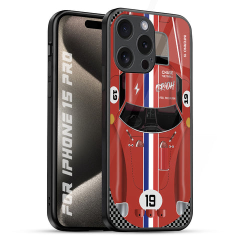 Racing Vintage Glossy Case for iPhone 15 Pro