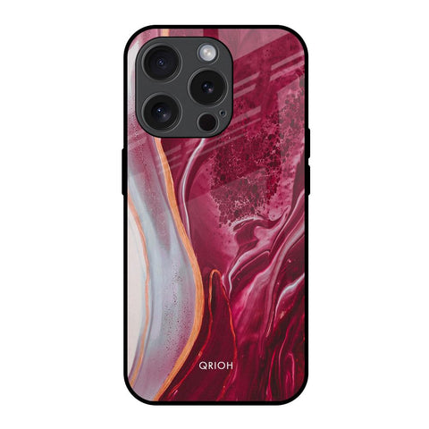 Crimson Ruby Glossy Case for iPhone 15 Pro