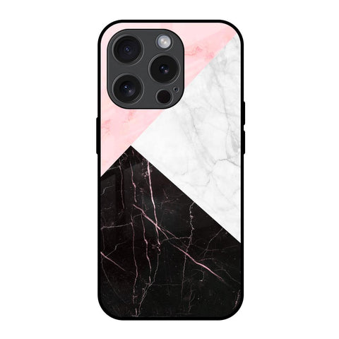 Marble Collage Art Glossy Case For iPhone 15 Pro