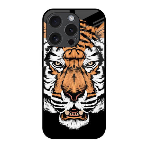 Angry Tiger Glossy Case For iPhone 15 Pro