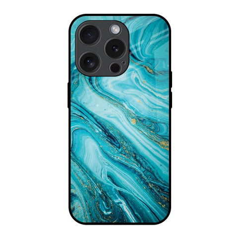 Ocean Marble Glossy Case for iPhone 15 Pro