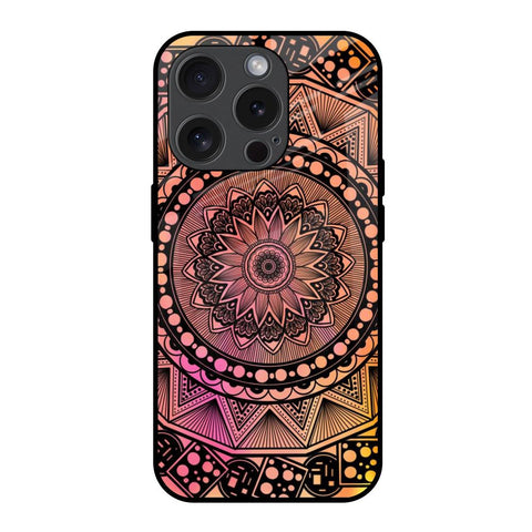 Floral Mandala Glossy Case for iPhone 15 Pro