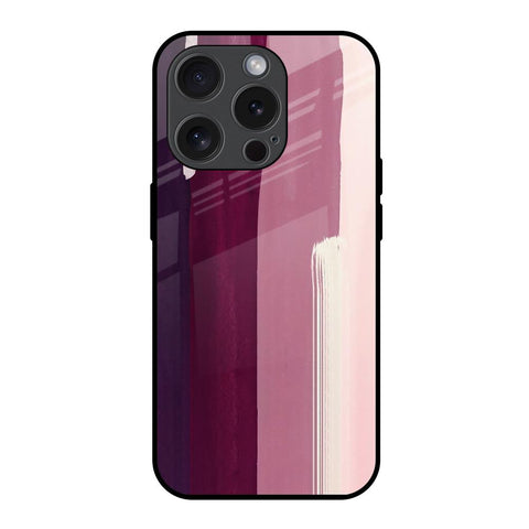 Brush Stroke Art Glossy Case for iPhone 15 Pro