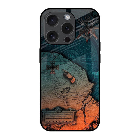 Geographical Map Glossy Case for iPhone 15 Pro