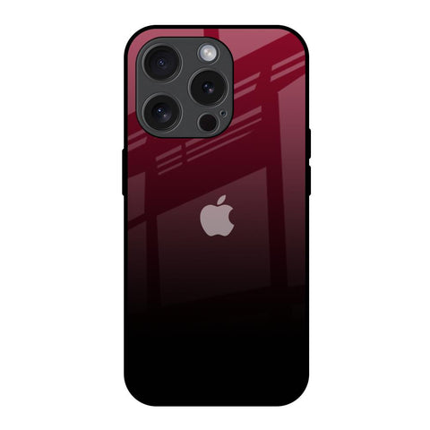 Wine Red Glossy Case For iPhone 15 Pro