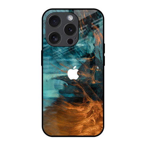 Golden Splash Glossy Case for iPhone 15 Pro