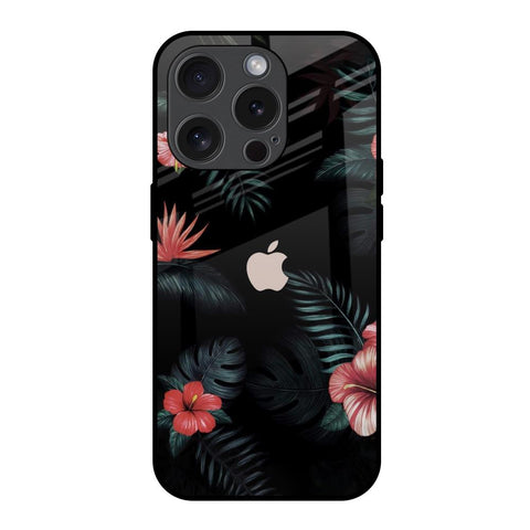 Tropical Art Flower Glossy Case for iPhone 15 Pro