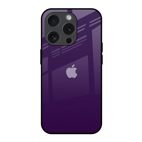 Dark Purple Glossy Case for iPhone 15 Pro