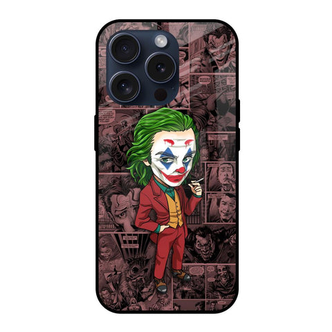 Joker Cartoon Glossy Case for iPhone 15 Pro