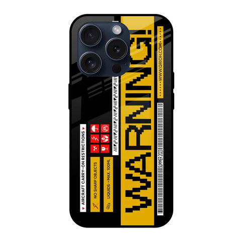 Aircraft Warning Glossy Case for iPhone 15 Pro