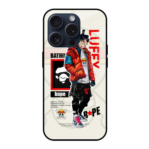 Bape Luffy Glossy Case for iPhone 15 Pro