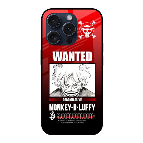 Luffy Wanted Glossy Case for iPhone 15 Pro