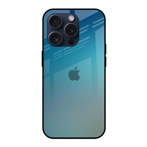 Sea Theme Gradient Glossy Case for iPhone 15 Pro
