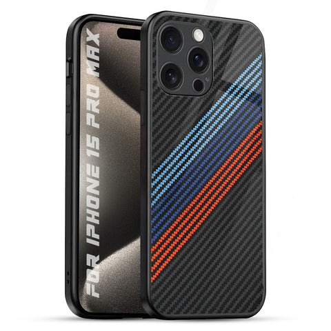 Carbon Inspired Glossy Case for iPhone 15 Pro Max