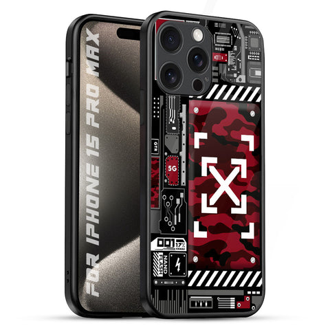Technology Art Glossy Case for iPhone 15 Pro Max