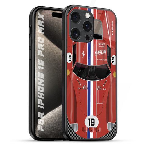 Racing Vintage Glossy Case for iPhone 15 Pro Max