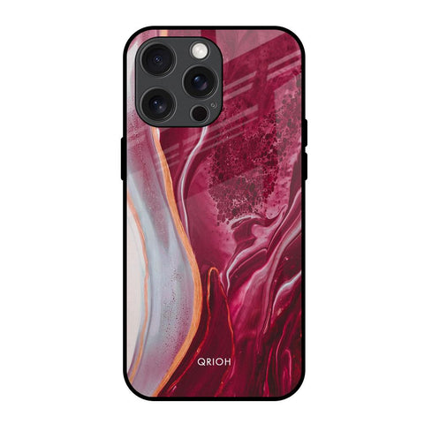 Crimson Ruby Glossy Case for iPhone 15 Pro Max