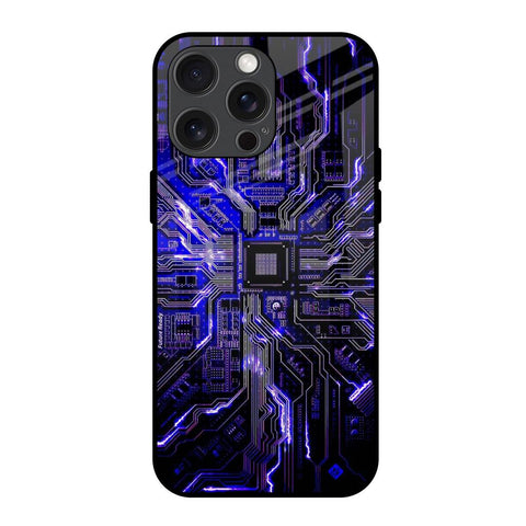 Techno Color Pattern Glossy Case For iPhone 15 Pro Max