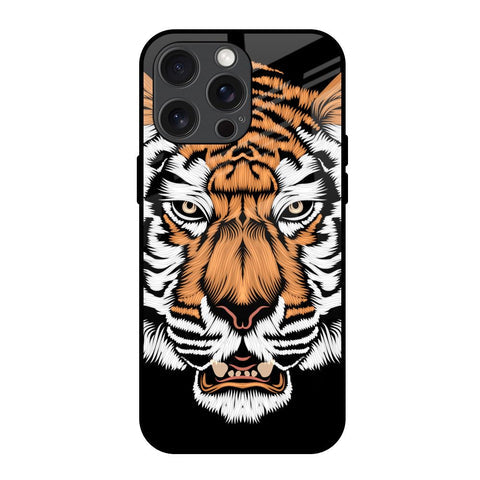 Angry Tiger Glossy Case For iPhone 15 Pro Max