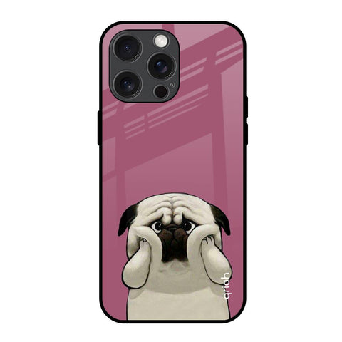 Funny Pug Face Glossy Case For iPhone 15 Pro Max