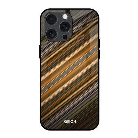 Diagonal Slash Pattern Glossy Case for iPhone 15 Pro Max