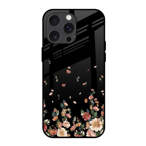 Floating Floral Print Glossy Case for iPhone 15 Pro Max
