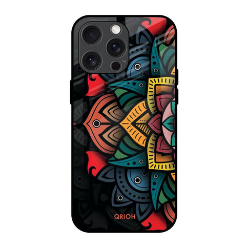 Retro Gorgeous Flower Glossy Case for iPhone 15 Pro Max