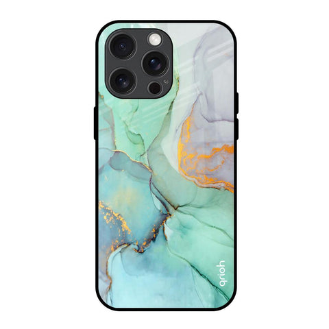 Green Marble Glossy Case for iPhone 15 Pro Max
